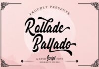Rollade Ballado Font - Featured Image