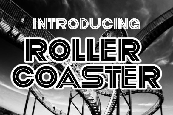 Roller Coaster Font - Featured Image