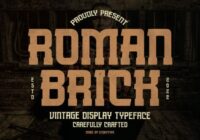 Roman Brick Font - Featured Image