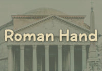 Roman Hand Font - Featured Image