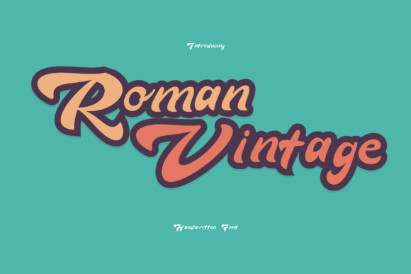 Roman Vintage Font - Featured Image