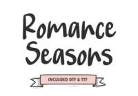Romance Seasons Font - Featured Image