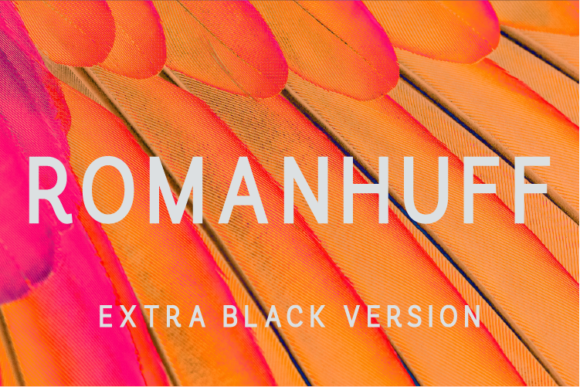 Romanhuff Extra Black Font - Featured Image
