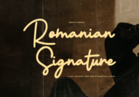 Romanian Signature Font - Featured Image