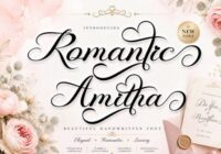 Romantic Amitha Font - Featured Image