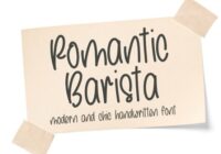 Romantic Barista Font - Featured Image