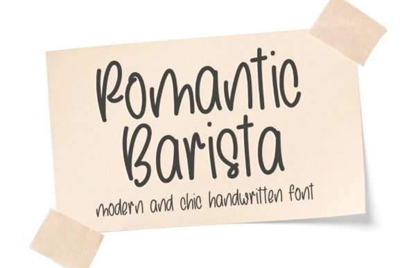 Romantic Barista Font - Featured Image
