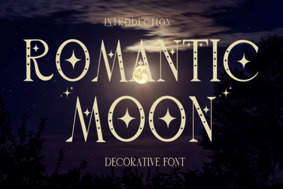 Romantic Moon Font - Featured Image