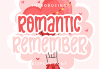 Romantic Remember Font - Featured Image