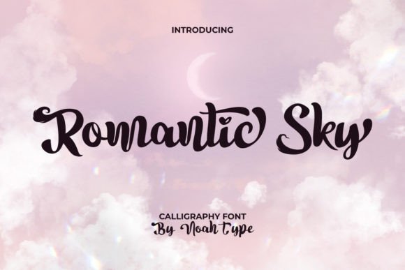 Romantic Sky Font - Featured Image