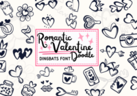 Romantic Valentine Doodle Font - Featured Image
