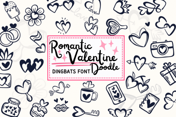 Romantic Valentine Doodle Font - Featured Image