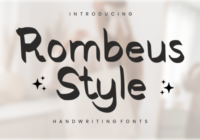 Rombeus Style Font - Featured Image