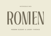 Romen Font - Featured Image