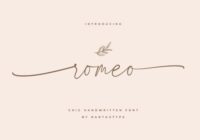 Romeo Handwritten Font - Featured Image