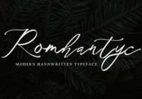 Romhantyc Font - Featured Image