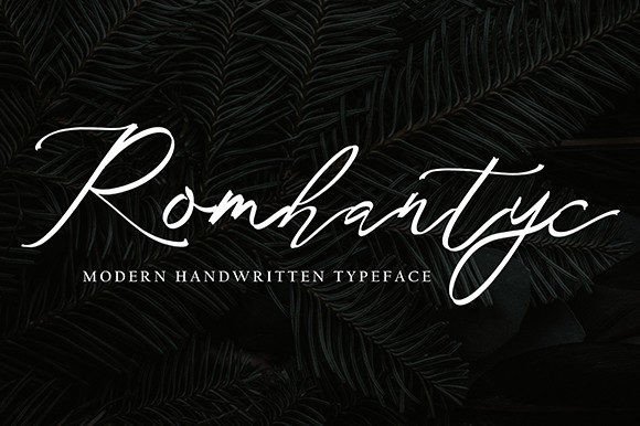 Romhantyc Font - Featured Image