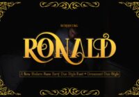 Ronald Family Font - Featured Image