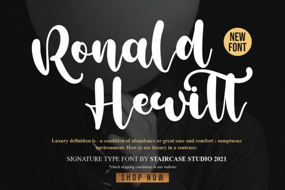 Ronald Hewitt Font - Featured Image