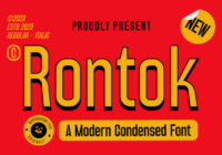 Rontok Font - Featured Image