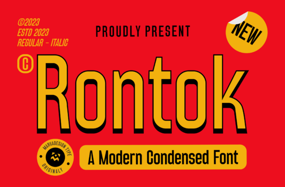 Rontok Font - Featured Image