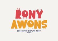 Rony Awons Font - Featured Image