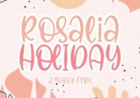 Rosalia Holiday Font - Featured Image