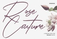 Rose Couture Font - Featured Image