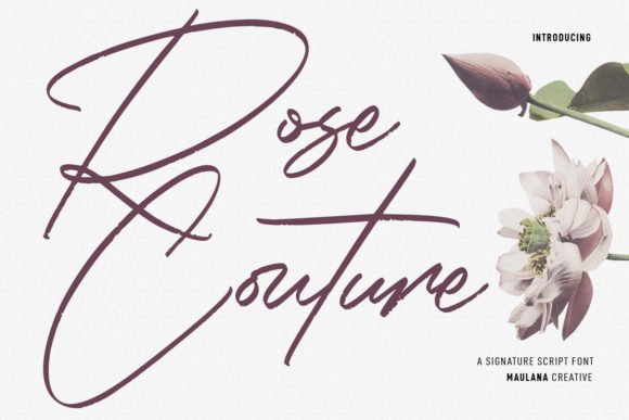 Rose Couture Font - Featured Image