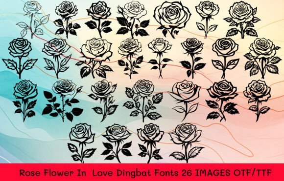 Rose Flower in Love Font - Featured Image