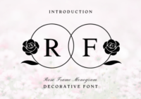 Rose Frame Monogram Font - Featured Image