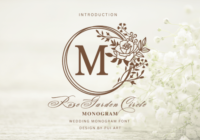 Rose Garden Circle Monogram Font - Featured Image