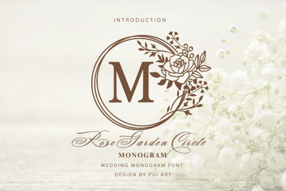 Rose Garden Circle Monogram Font - Featured Image