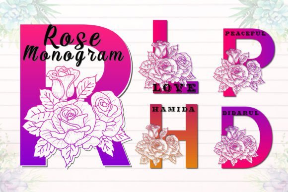 Rose Monogram Font - Featured Image