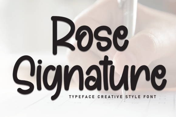 Rose Signature Font - Featured Image