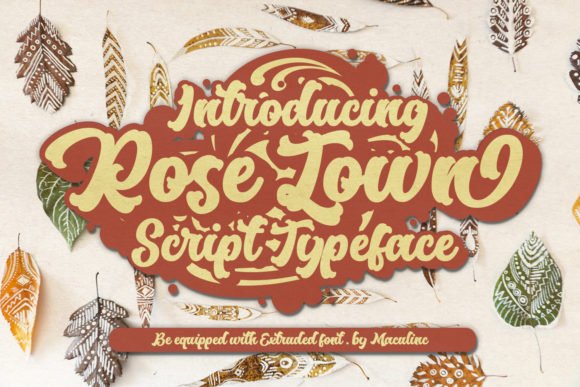 Rose Town Font - Featured Image