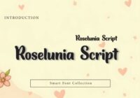 Roselunia Script Font - Featured Image