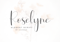 Roselyne Script Font - Featured Image