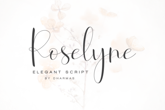 Roselyne Script Font - Featured Image