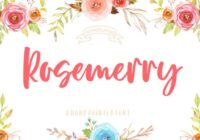 Rosemerry Script Font - Featured Image