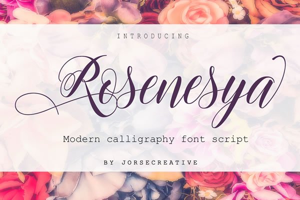 Rosenesya Font - Featured Image
