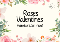 Roses Valentines Font - Featured Image