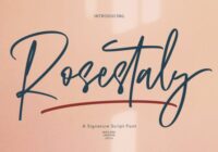 Rosestaly Font - Featured Image