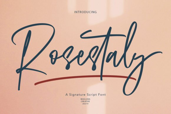 Rosestaly Font - Featured Image