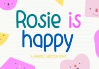 Rosie is Happy Font - Featured Image
