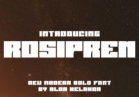 Rosipren Font - Featured Image