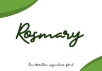 Rosmary Font - Featured Image
