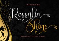 Rossalia Shine Font - Featured Image