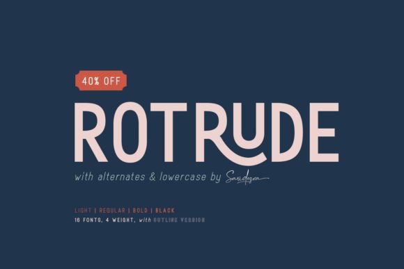 Rotrude Family Font - Featured Image