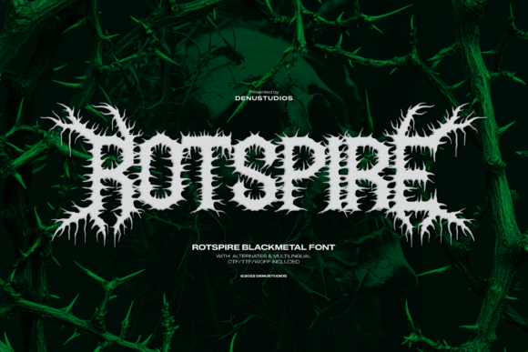 Rotspire | Black Metal Font - Featured Image